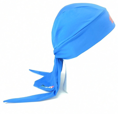 ScubaDoRag Dive Hood Hair Cover Women's Scuba Do Rag DoRag Blue Flower3