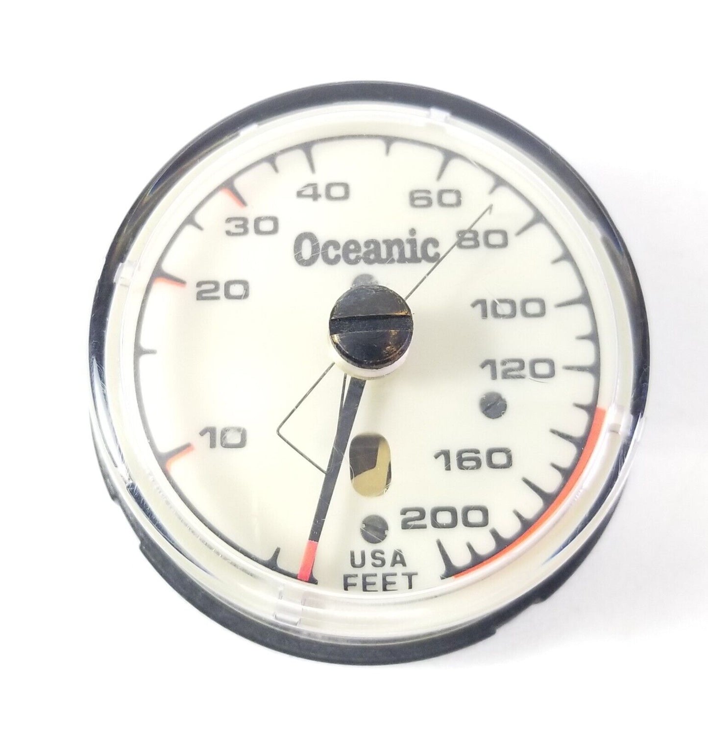 Oceanic 200 ft Depth Gauge Puck Module Scuba Dive + Max Depth Gauge        #4623