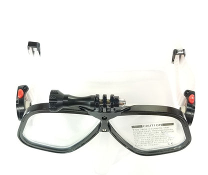 NEW Octomask Freediver Scuba Diving Mask GoPro Hero Camera Mount Black / Clear10