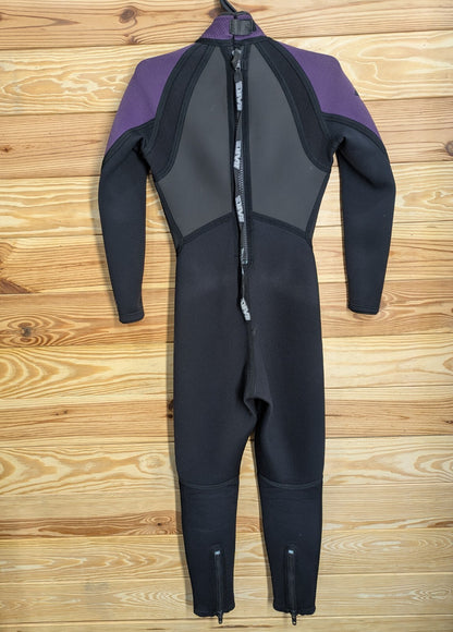 BARE Edge Purple / Gray Women's Full Wetsuit 10 T Scuba Dive Surf 4mm 3mm 2mm2