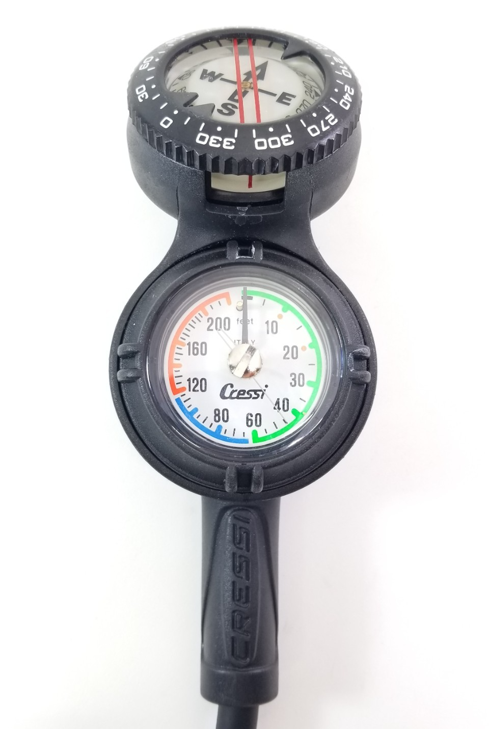 Cressi Compact 3 Gauge Console 5000 PSI, SPG, 250 Depth Gauge Compass Scuba Dive4