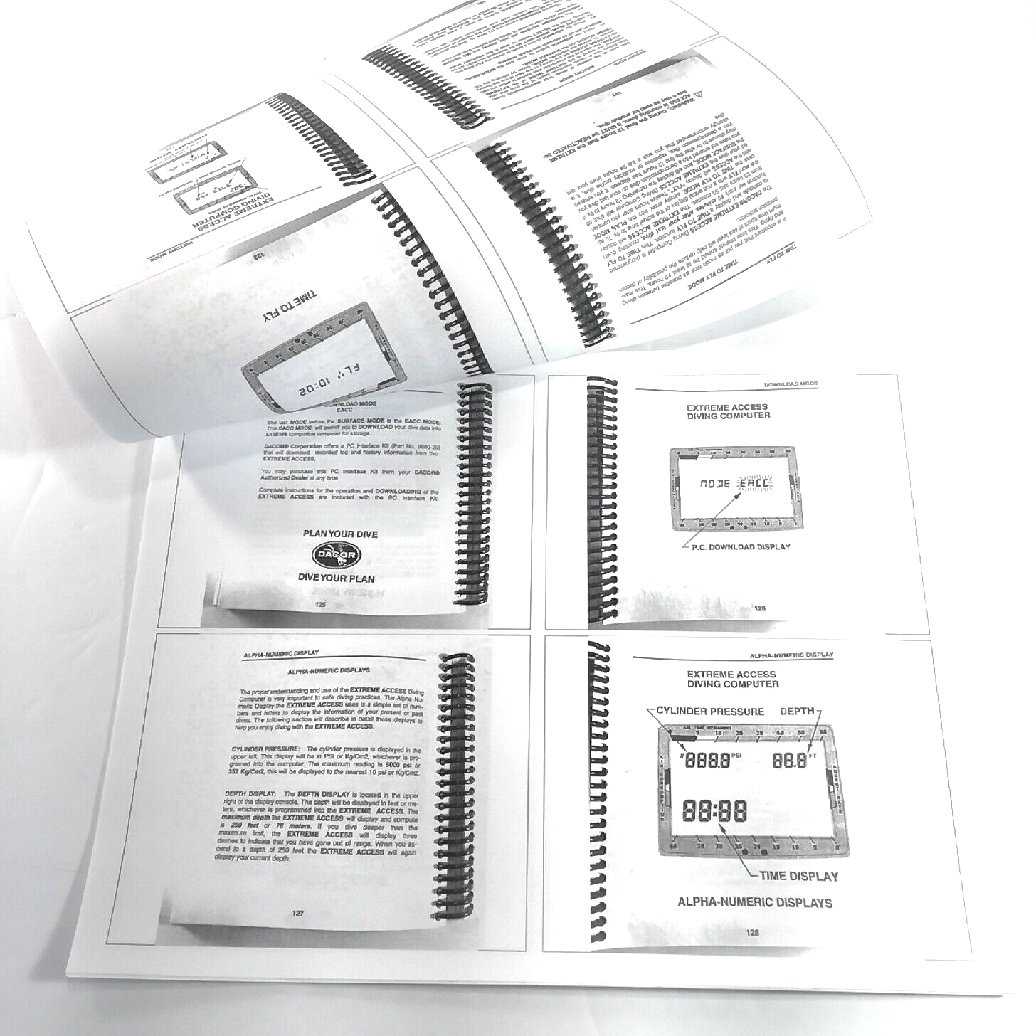 Dacor Extreme Access Scuba Dive Computer Printed Manual  206 Pages2