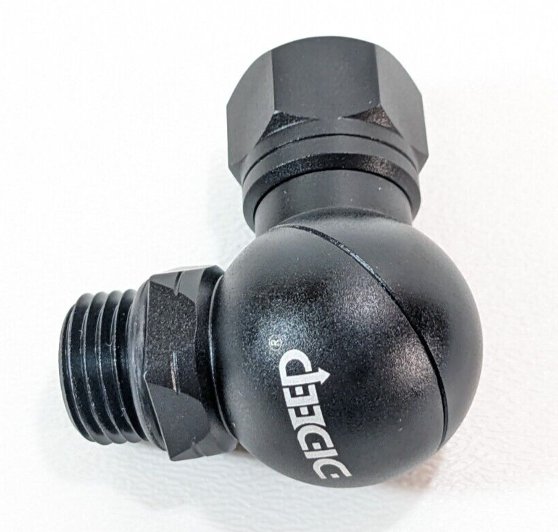 DDeep Scuba Diving 360 Degree Ball Swivel Adapter Second 2nd Regulator Aluminum