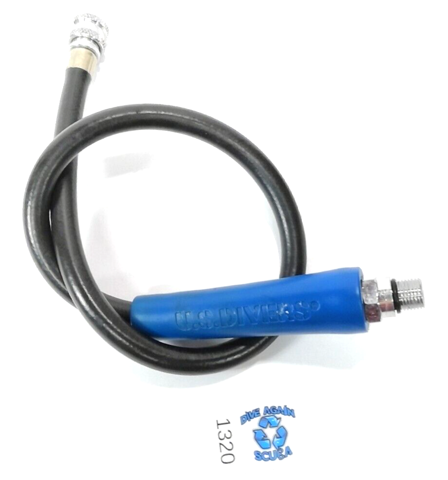26" Standard BCD BC Inflator Hose 1/2" Threads Scuba Dive Diving Low Pressure0