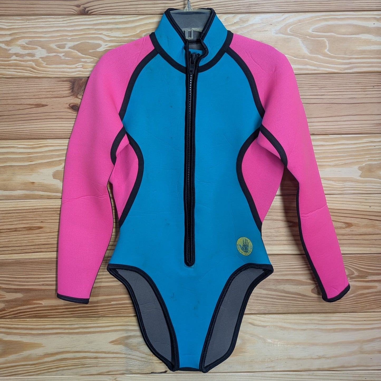 2 Piece Body Glove Farmer John Blue Pink Women's Full Wetsuit M 12 Scuba Dive2