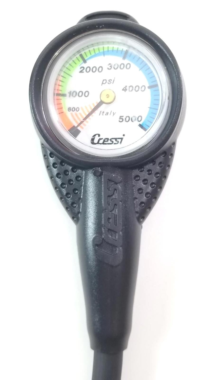 Cressi 2" Compact 5000 PSI SPG Submersible Pressure Gauge Scuba Dive + Boot 58361