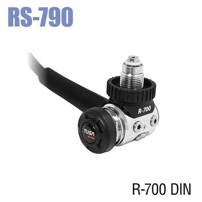 Tusa RS790 DIN Regulator Package Scuba Dive R700 1st Stage, S90 2nd, SS0001 Octo3