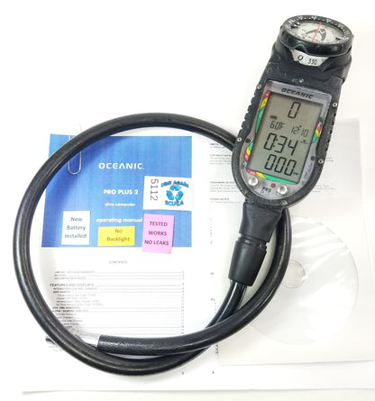 Oceanic Pro Plus 2.1 SCUBA Dive Air Integrated Computer, Compass Air & Nitrox 20