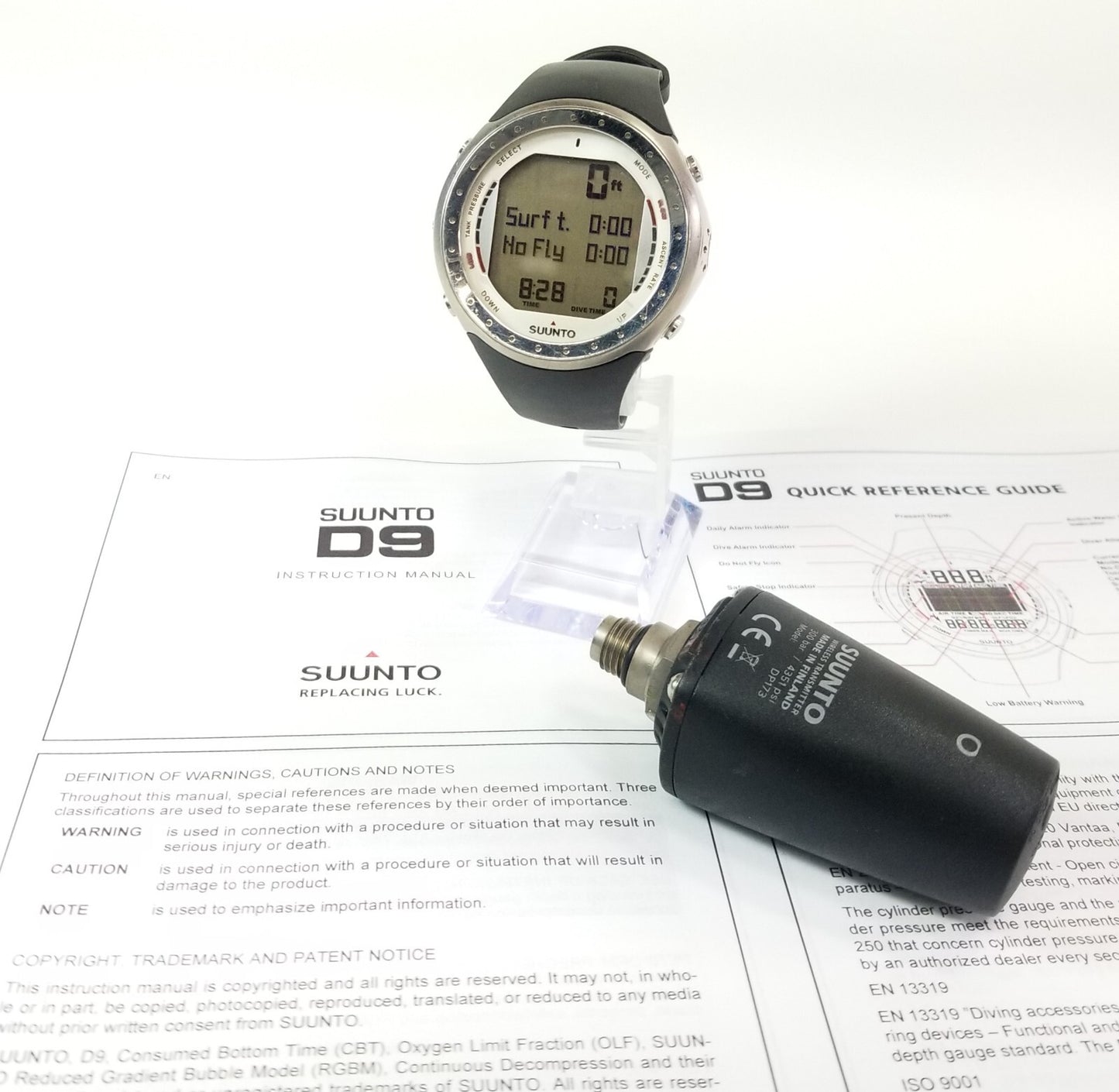SUUNTO D9 Titanium SCUBA DIVE COMPUTER + Transmitter WRIST WATCH Wireless Nitrox2