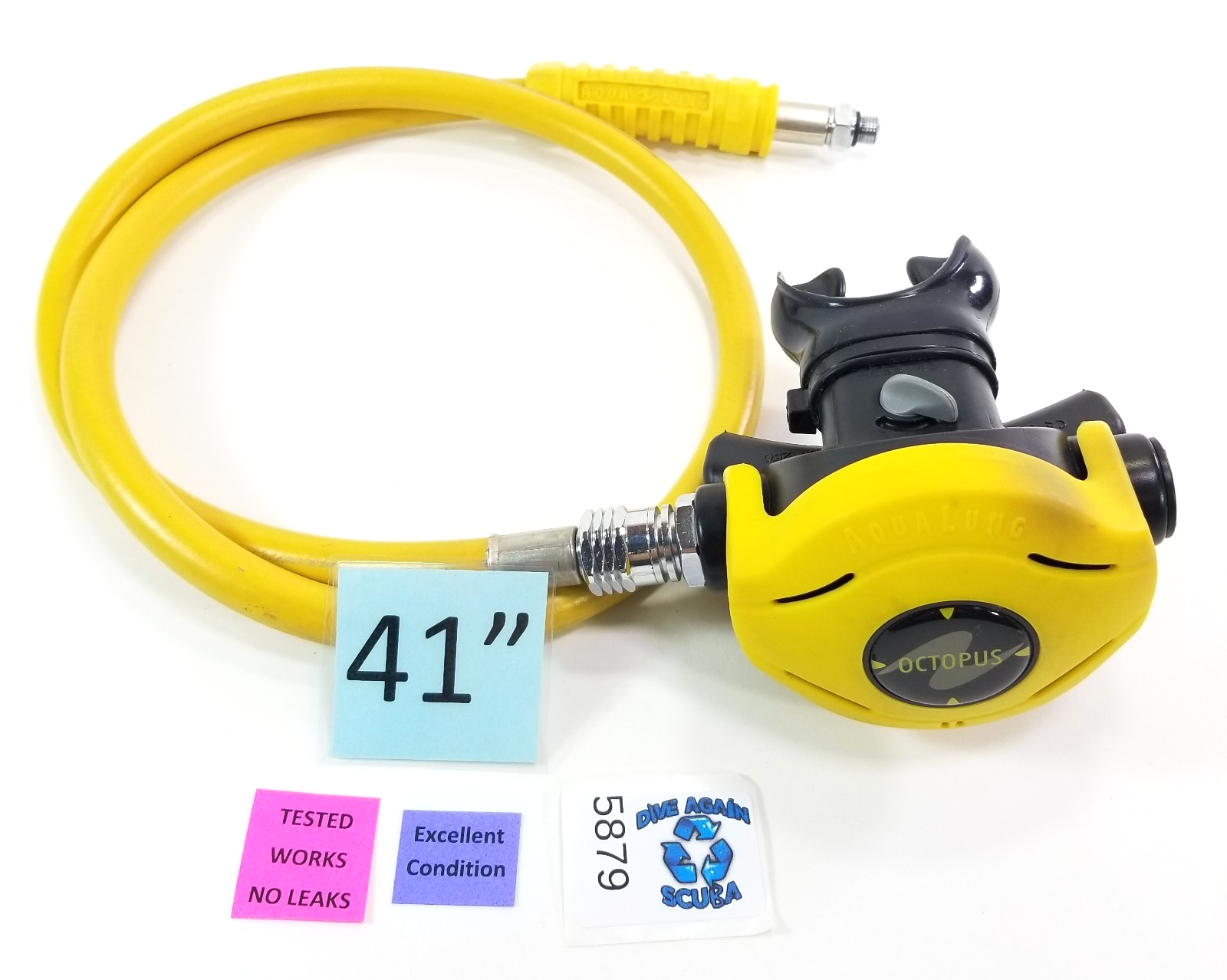 Aqua Lung Calypso Titan Octo Octopus Scuba Dive 2nd Stage Regulator Yellow #58790