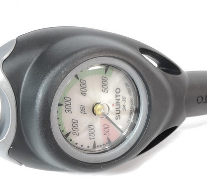 Suunto SM-36 2in 5000 PSI SPG Submersible Pressure Gauge Scuba Dive w Boot #21046