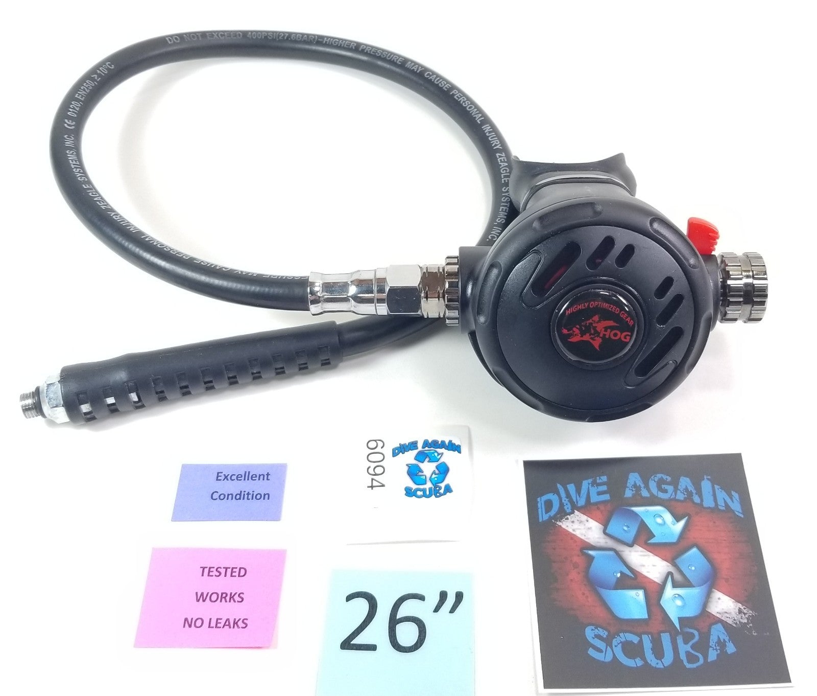 HOG Classic Primary 2nd Stage Adjustable Balanced Scuba Dive Regulator EXCELLENT0