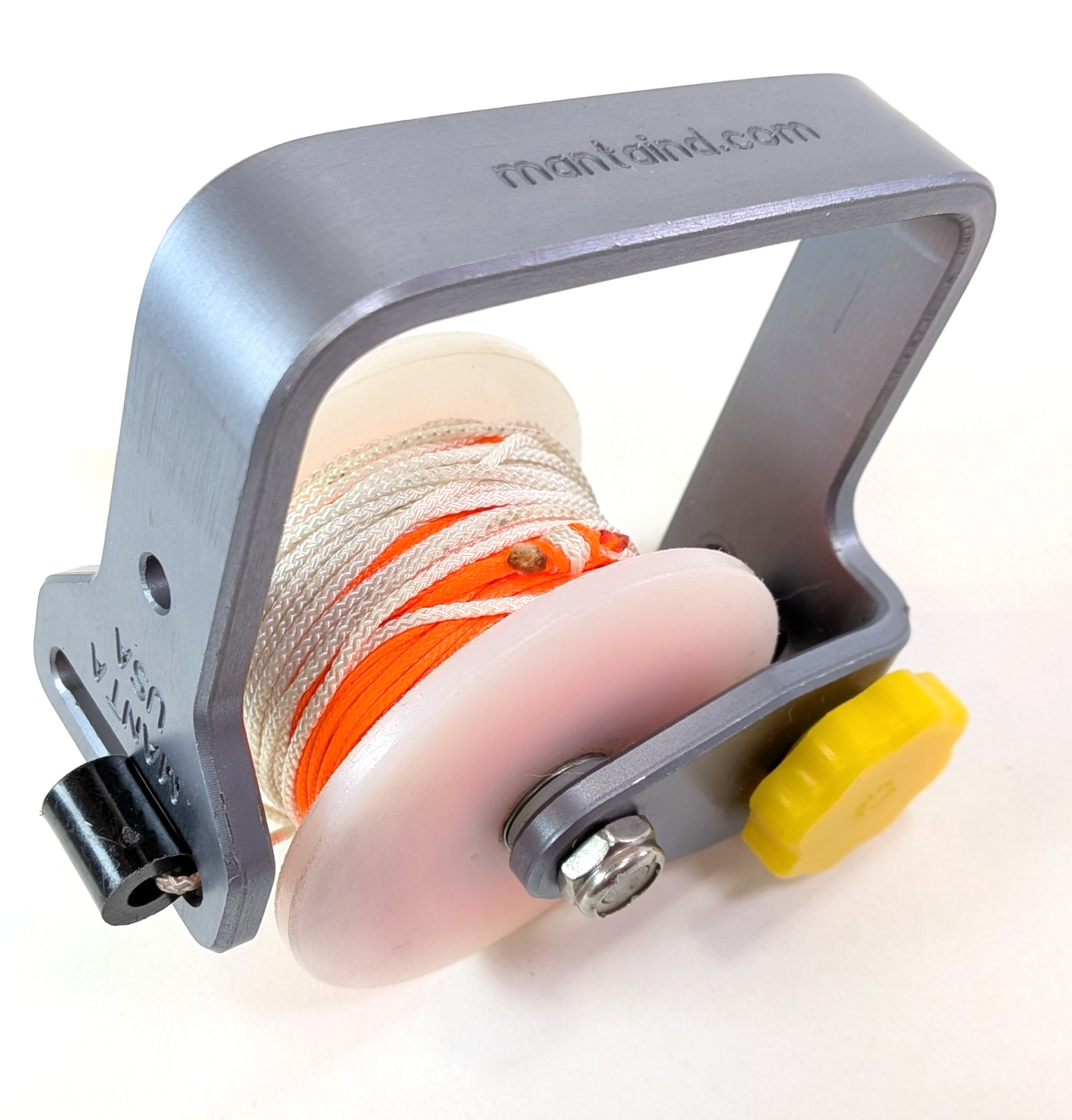 Manta Mini Cave Tec Wreck Scuba Diving Reel with 100' of #24 Braided Nylon Line2