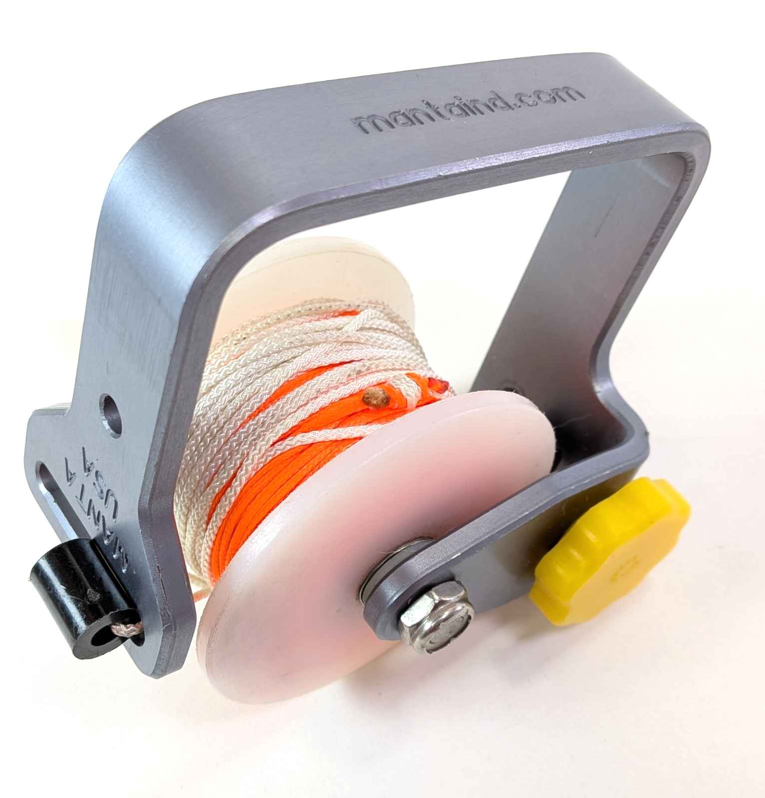 Manta Mini Cave Tec Wreck Scuba Diving Reel with 100' of #24 Braided Nylon Line2