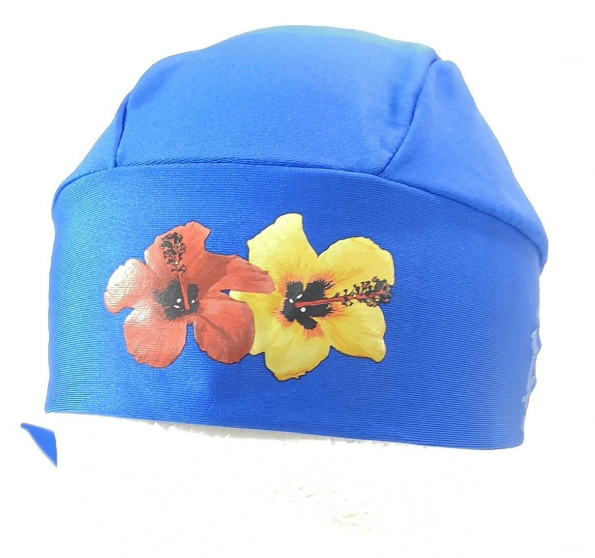 ScubaDoRag Dive Hood Hair Cover Women's Scuba Do Rag DoRag Blue Flower5