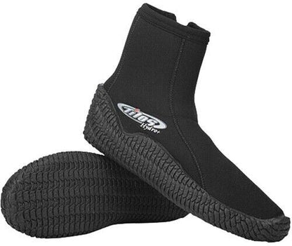NEW Tilos Titanium Hydro+ Zipper Neoprene Booties Boots 3mm SIZE 4 Scuba Dive1