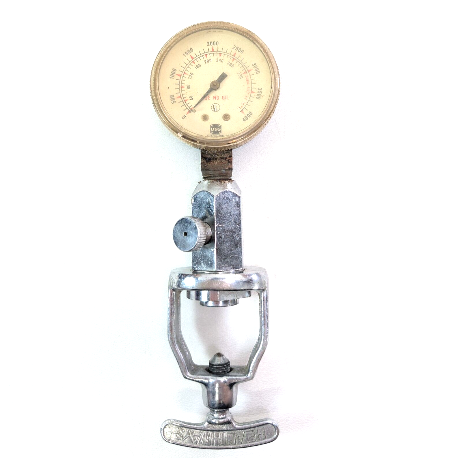 Scuba Dive Yoke Tank Cylinder Pressure Checker 4000 PSI - 330 Bar Check Gauge2