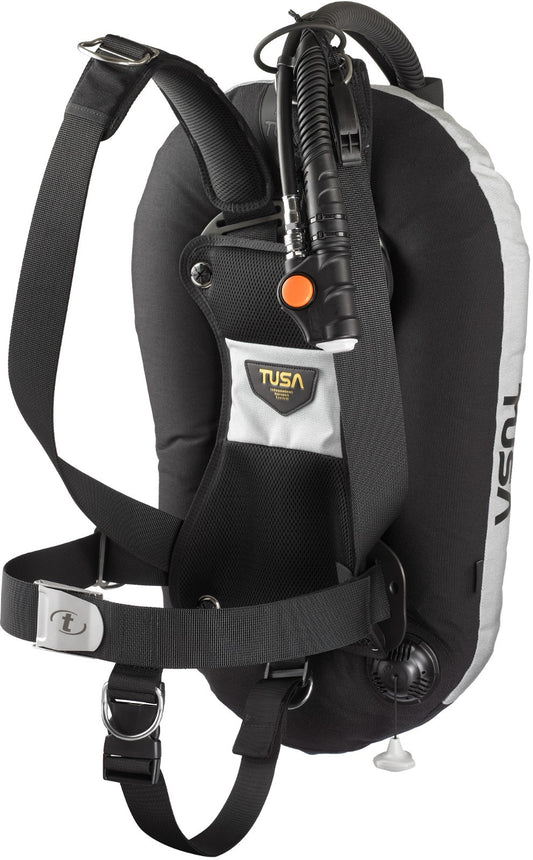 Tusa T-Wing Scuba Dive Tech BC BCD, Aluminum Harness, Back Inflate (BC-0502B-GR)0