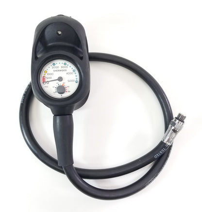 Sherwood Navigator 3 Gauge Scuba Dive Complete Console SPG, Depth, Compass3