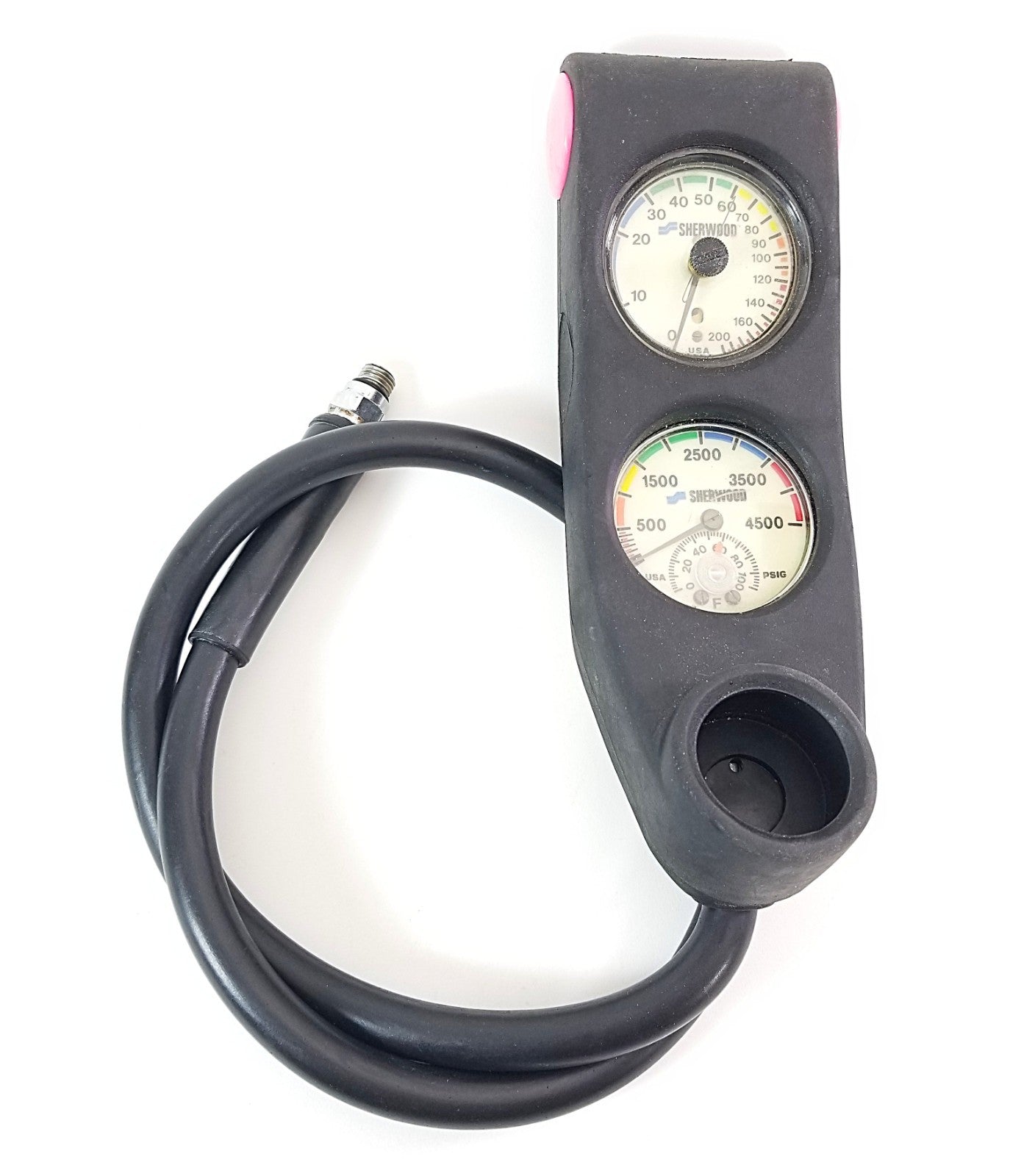 Sherwood Scuba Dive 2 Gauge Console Genesis 4500 SPG 200ft Depth           #59121