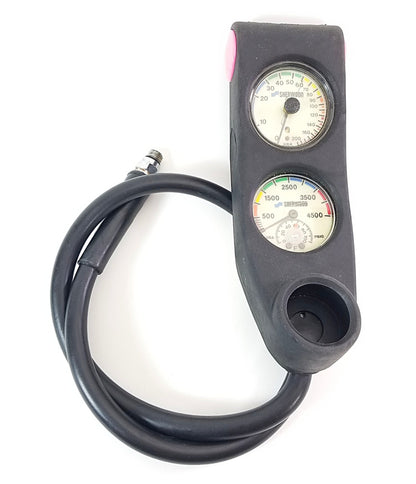 Sherwood Scuba Dive 2 Gauge Console Genesis 4500 SPG 200ft Depth           #59121