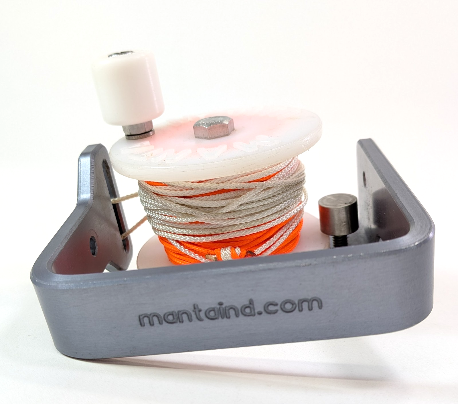 Manta Mini Cave Tec Wreck Scuba Diving Reel with 100' of #24 Braided Nylon Line4