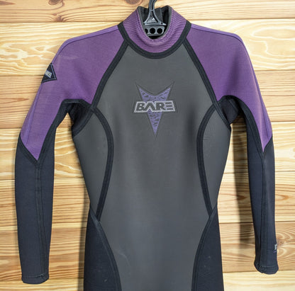 BARE Edge Purple / Gray Women's Full Wetsuit 10 T Scuba Dive Surf 4mm 3mm 2mm1