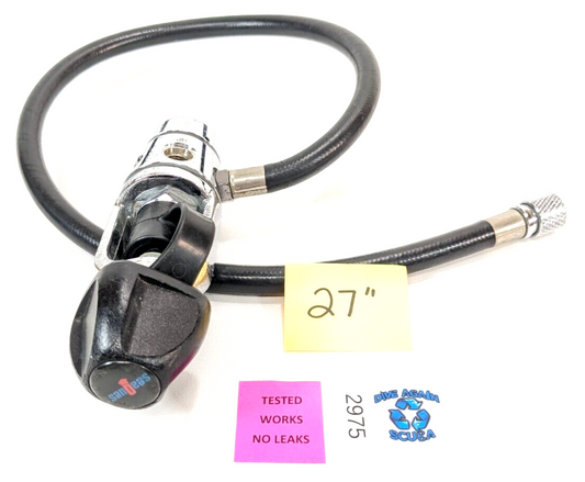 Sea Quest Mirage Yoke 1st First Stage Scuba Dive Regulator + Inflator Hose #29750