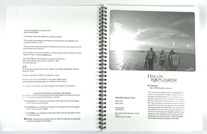 Hollis Explorer Sport Rebreather User Manual. Revision 7 1st Class Scuba Dive1