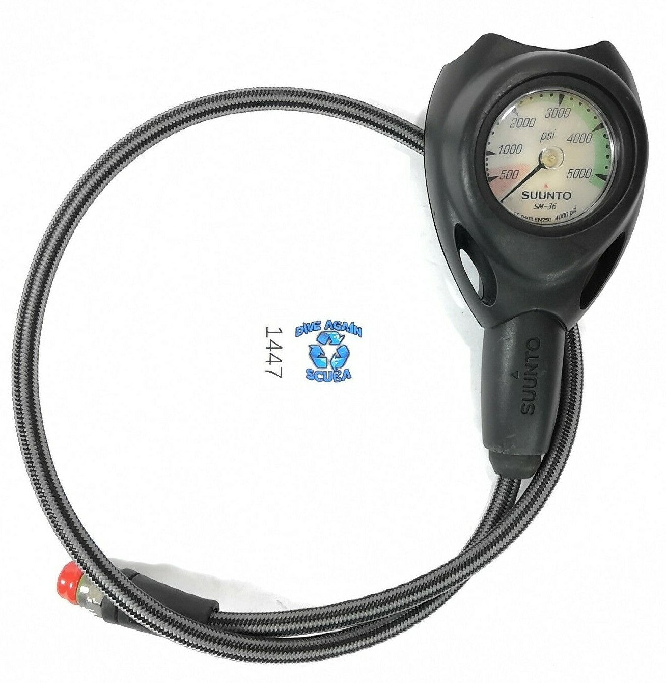 Suunto SM-36 2in 5000 PSI SPG Submersible Pressure Gauge Scuba Dive w Boot #14474