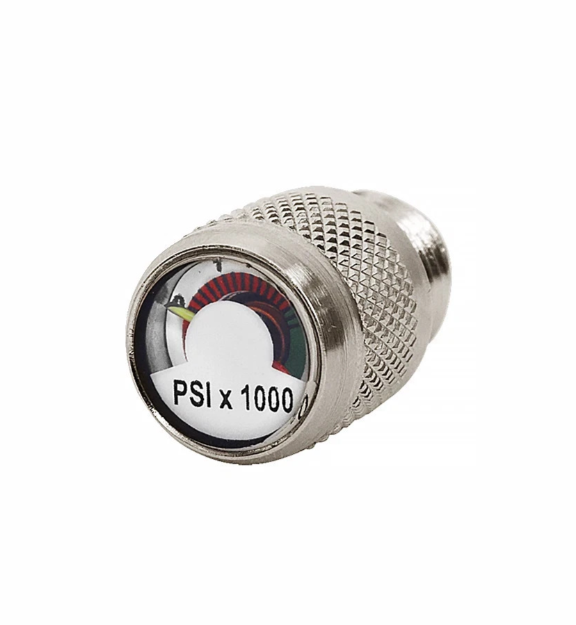 Spare Air Screw In Color Coded Dial Pony Bottle Pressure Gauge SPG, 3000 PSI0
