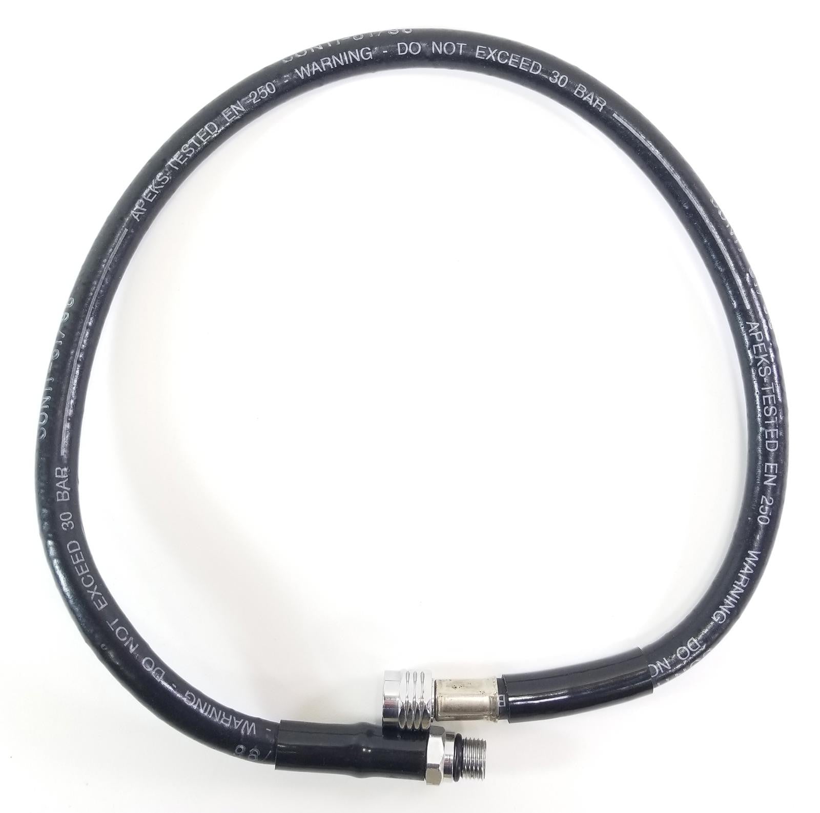 Apeks 30" Regulator Hose with 1/2" Threads Scuba Dive Diving Low Pressure #57801