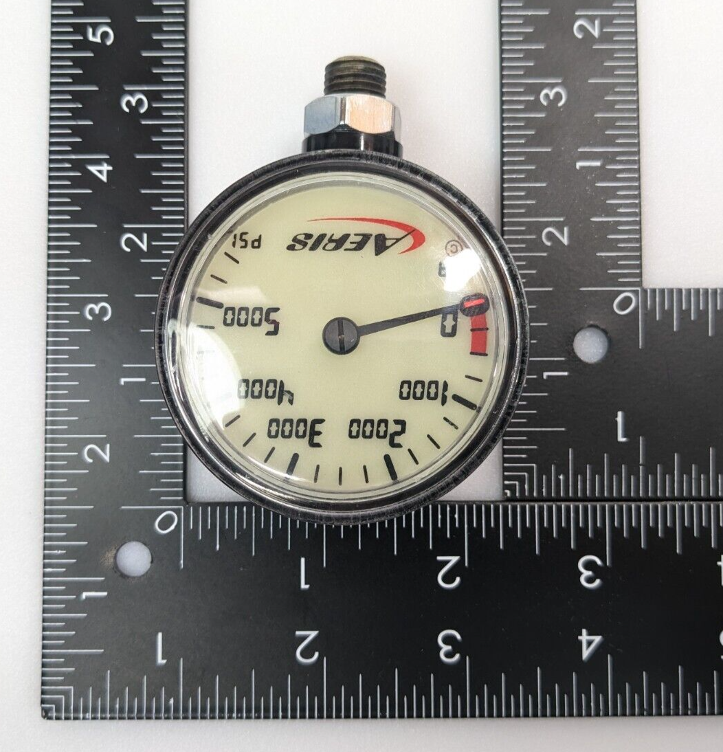 Aeris 5500 PSI Scuba Dive Pressure Gauge SPG Fits Oceanic, Sherwood Genesis 50004