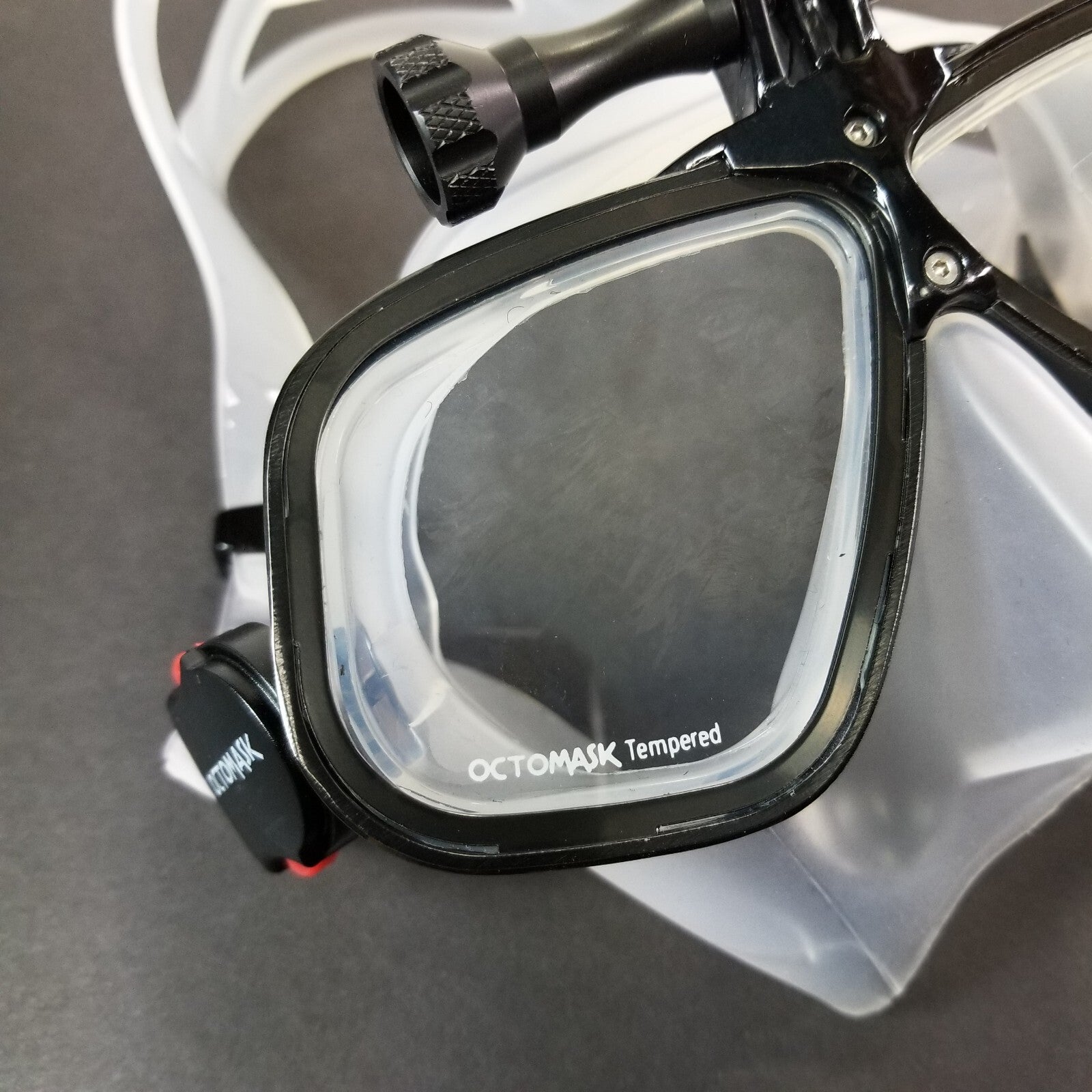 NEW Octomask Freediver Scuba Diving Mask GoPro Hero Camera Mount Black / Clear15