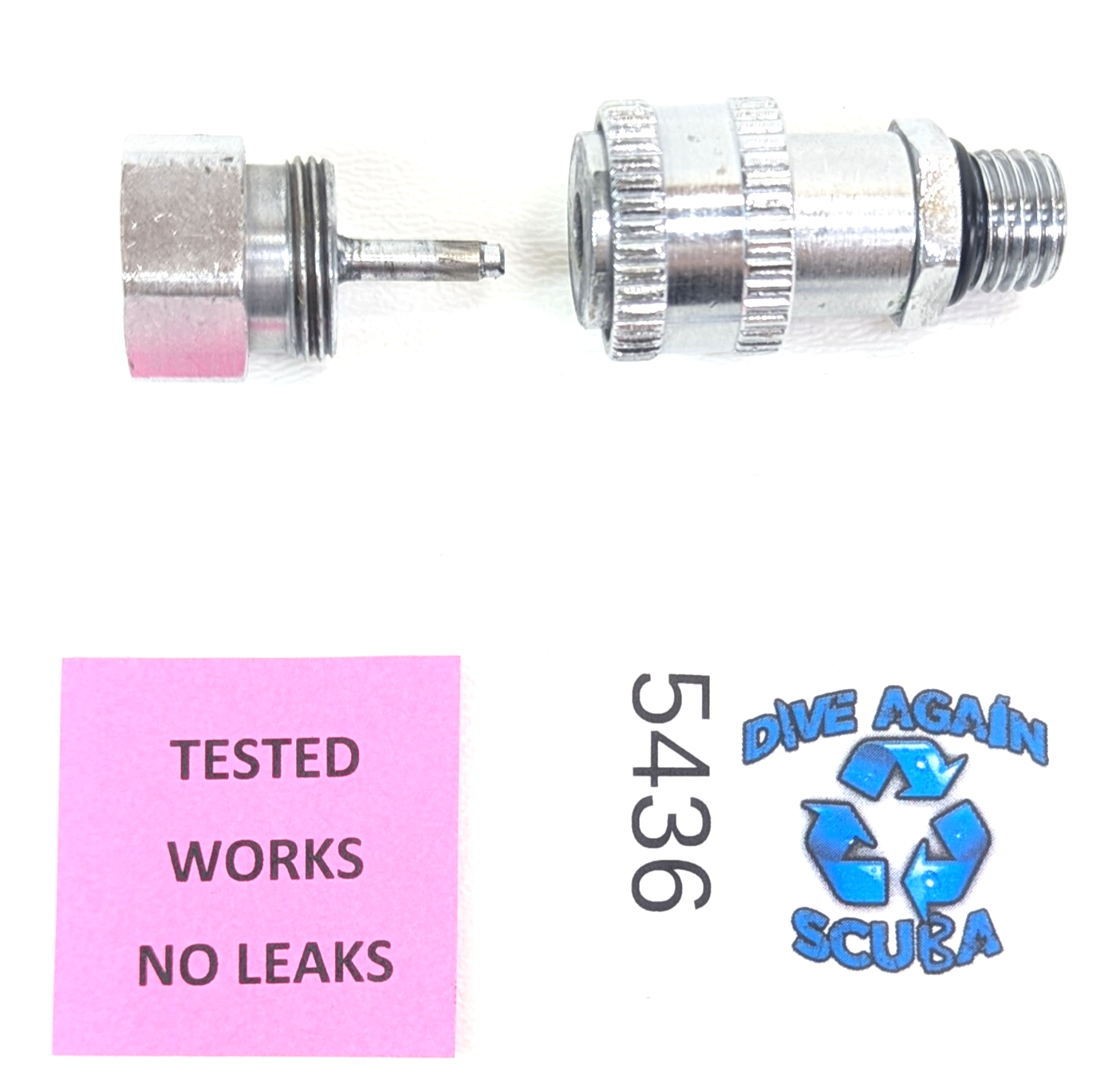 Oceanic DataLink Quick Disconnect QD Hose Adapter Computer Scuba Dive HP Aeris0