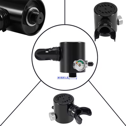 Smaco M10 S300 + Plus S500 Scuba Dive Tank Mini Pressure Gauge SPG Pony Bottle6