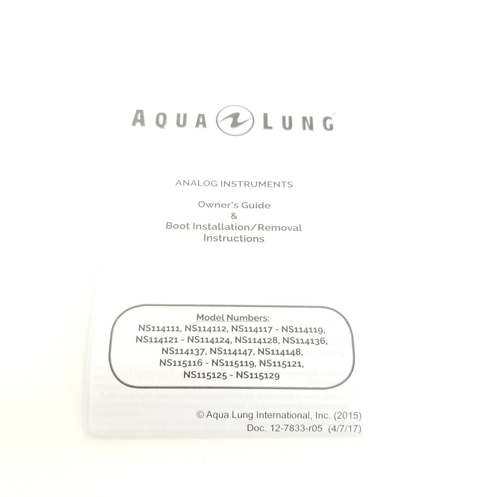 Aqua Lung Swiv 2 or 3 Gauge Navigator Console Boot Computer Depth SPG Scuba Dive9
