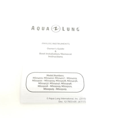 Aqua Lung Swiv 2 or 3 Gauge Navigator Console Boot Computer Depth SPG Scuba Dive9