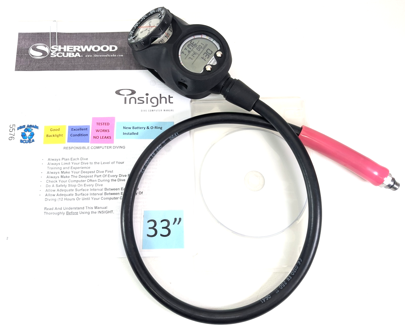 Sherwood Insight 3 Gauge Navigator Console Scuba Dive Diving Computer Air Nitrox4