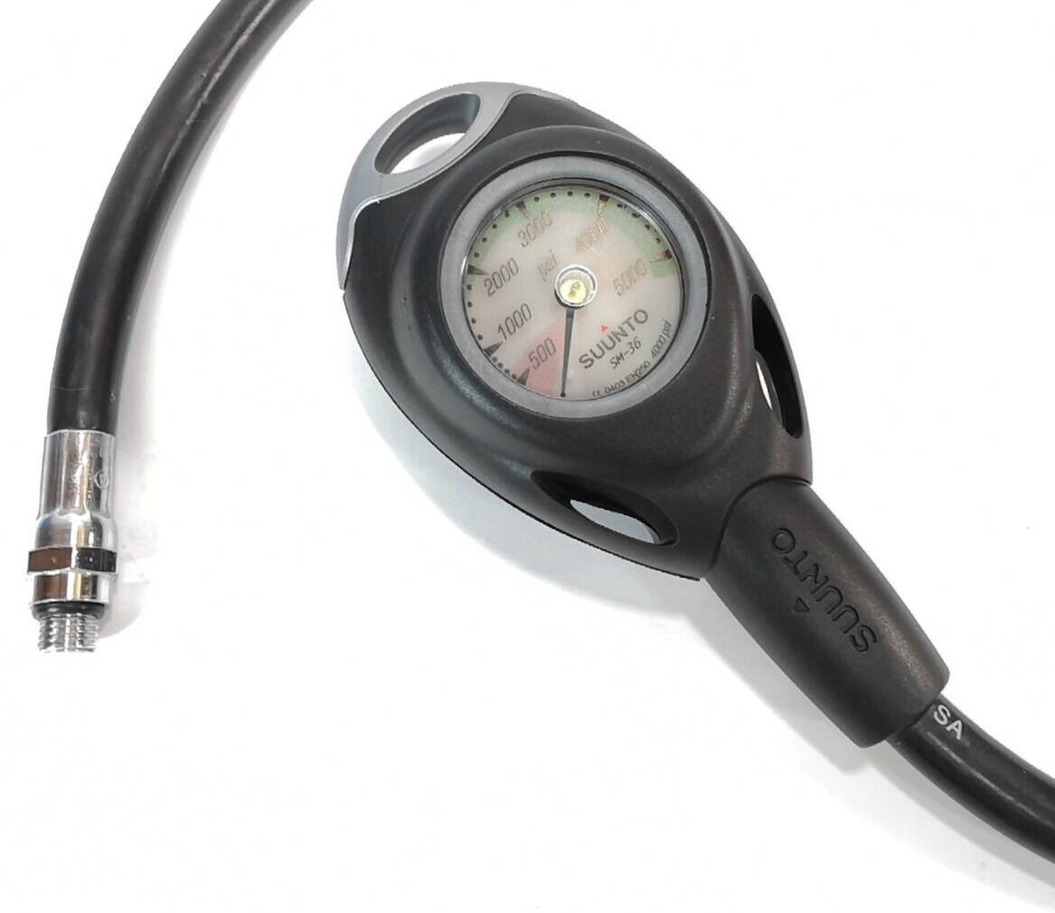Suunto SM-36 2in 5000 PSI SPG Submersible Pressure Gauge Scuba Dive w Boot #21041