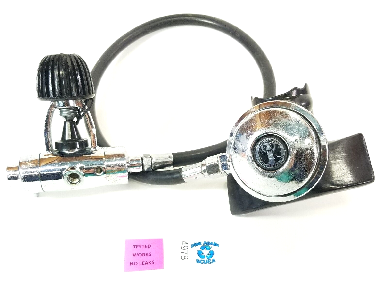 US Divers Aqua Lung Conshelf XII / 14 Regulator Set Scuba Reserve 1st 2nd Stage1
