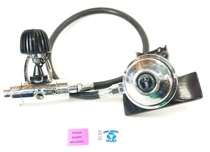 US Divers Aqua Lung Conshelf XII / 14 Regulator Set Scuba Reserve 1st 2nd Stage1