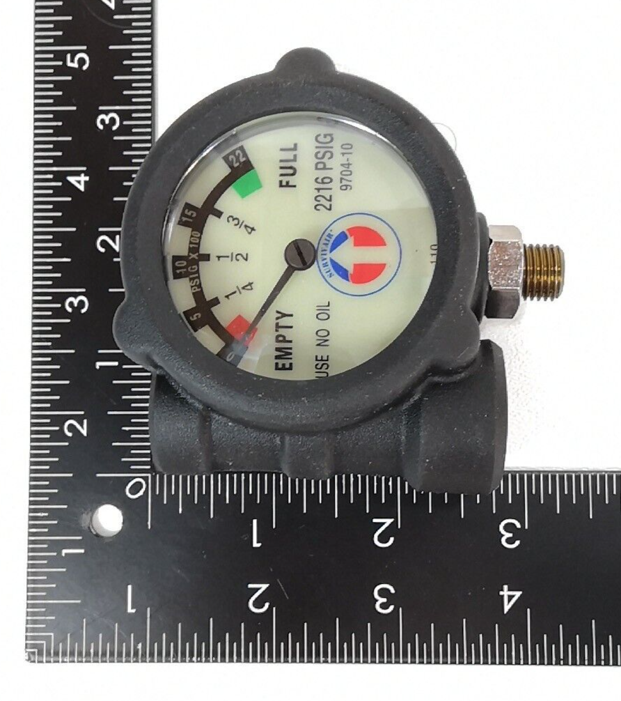 Survivair SCBA Resipirator 9704-10 Pressure Gauge Visual Alarm Light 2216 PSIG8
