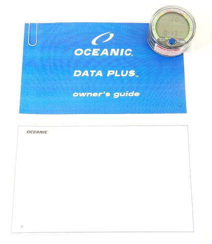 Oceanic Data Plus Air & Nitrox Puck Scuba Dive Computer + Manual           #4583