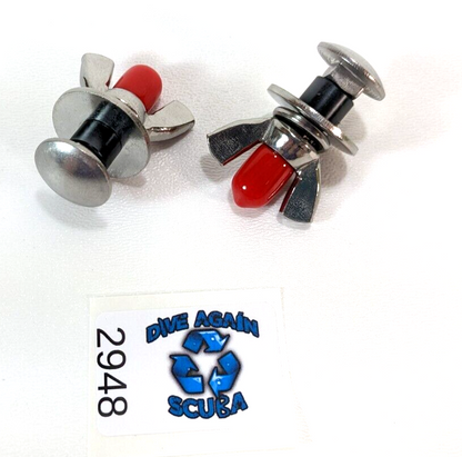 2 x Stainless Steel Single Tank Adapter Backplate Bolt Hardware Kit Scuba Dive1