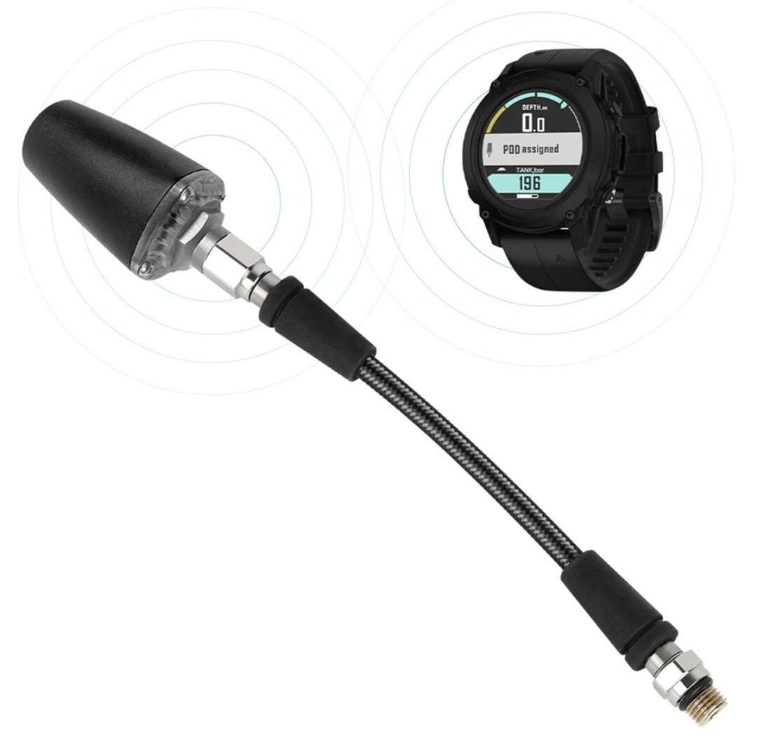 Braided Scuba Dive 8" 20cm High Pressure HP Hose SPG Gauge, for Suunto Tank Pod2