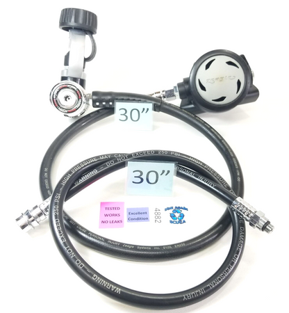 Zeagle Envoy Scuba Dive Adjustable Regulator Set Yoke 1st Stage, Envoy 2nd0