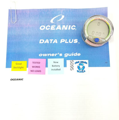 Oceanic Data Plus Air & Nitrox Puck Scuba Dive Computer + Manual EXCELLENT #50952