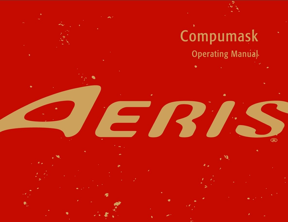 Aeris CompuMask Scuba Dive Wireless Computer Operating Manual Printed Compu Mask0