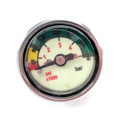 5000 PSI Scuba Dive Pressure Gauge SPG Pony Bottle Air Tank Mini Compact 7/16"1